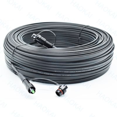 SC APC FTTA ফাইবার অপটিক ক্যাবল 5.0mm G657A2 LSZH 5M কালো প্যাচ কর্ড