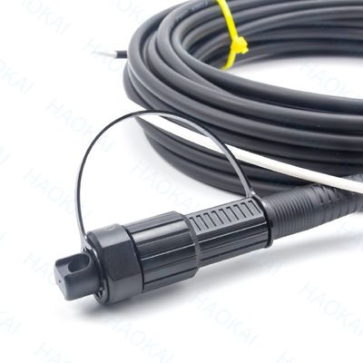 প্রি সংযোগকারী FTTX সমাধান SC APC FTTA ফাইবার অপটিক ক্যাবল 5.0mm G657A2 LSZH 5M কালো