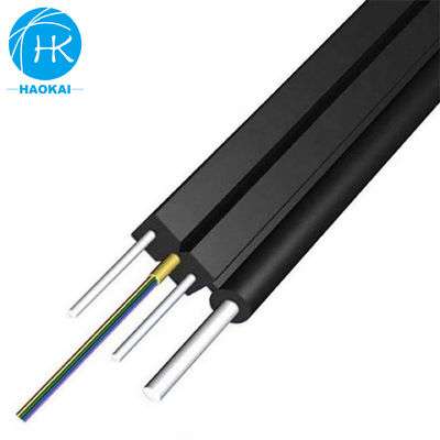 আউটডোর FTTH ড্রপ ক্যাবল স্ট্র্যান্ড ওয়্যার এফআরপি 1 কোর স্ব-সমর্থন ফাইবার অপটিক ক্যাবল