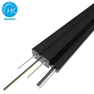 আউটডোর FTTH ড্রপ ক্যাবল স্ট্র্যান্ড ওয়্যার এফআরপি 1 কোর স্ব-সমর্থন ফাইবার অপটিক ক্যাবল