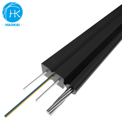 আউটডোর FTTH ড্রপ ক্যাবল স্ট্র্যান্ড ওয়্যার এফআরপি 1 কোর স্ব-সমর্থন ফাইবার অপটিক ক্যাবল