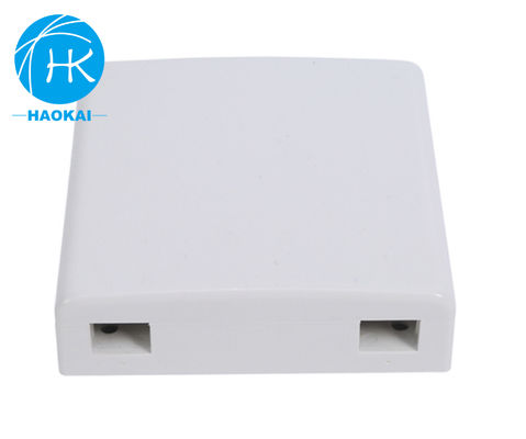 ২পোর্ট ইনডোর FTTH ফেসপ্লেট বক্স ডেস্কটপ এসসি এলসি ইউপিসি ৮৬ টাইপ মিনি ফাইবার অপটিক রোসেট বক্স