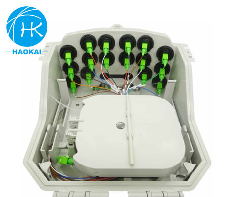 জলরোধী আউটডোর ফাইবার অপটিক জংশন বক্স 16cores 16ports FTTH বিতরণ বক্স