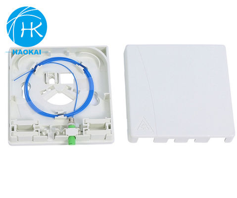 ওয়াল মাউন্ট মিনি FTTH টার্মিনেশন বক্স ফাইবার অপটিক এসএম পিটিও এটিবি বক্স পিগটেল সহ