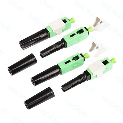 0.3db 60mm SC APC দ্রুত সংযোগকারী SM FTTH ফাইবার অপটিক দ্রুত সংযোগকারী