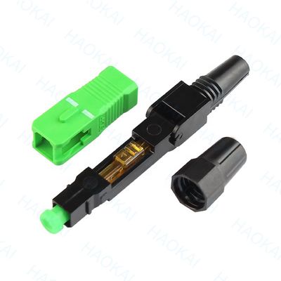 SC APC ফাইবার অপটিক দ্রুত সংযোগকারী 55mm দৈর্ঘ্য ফাইবার অপটিক দ্রুত সংযোগকারী