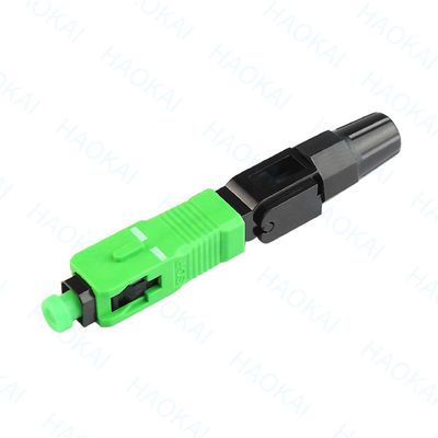 SC APC দ্রুত সংযোগকারী FTTH ড্রপ ক্যাবল ফাইবার অপটিকাল দ্রুত সংযোগকারী
