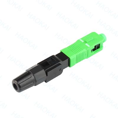 SC APC দ্রুত সংযোগকারী FTTH ড্রপ ক্যাবল ফাইবার অপটিকাল দ্রুত সংযোগকারী