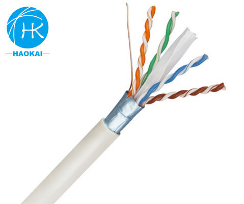 FTP CAT6A ইনডোর LAN ক্যাবল 23awg Shielded Copper Network Cable