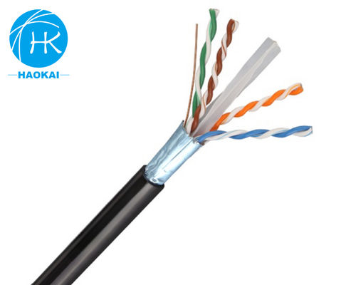 FTP CAT6A ইনডোর LAN ক্যাবল 23awg Shielded Copper Network Cable