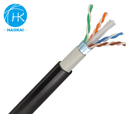 FTP CAT6 ডাবল জ্যাকেট ল্যান ক্যাবল 305m আউটডোর ইথারনেট ক্যাবল