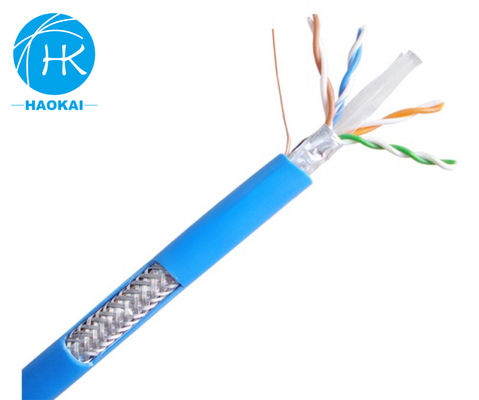 FTP CAT6 ডাবল জ্যাকেট ল্যান ক্যাবল 305m আউটডোর ইথারনেট ক্যাবল