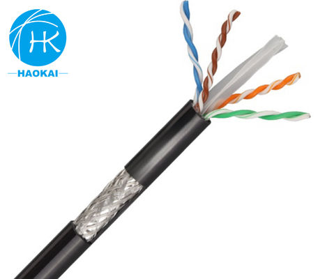FTP CAT6 ডাবল জ্যাকেট ল্যান ক্যাবল 305m আউটডোর ইথারনেট ক্যাবল
