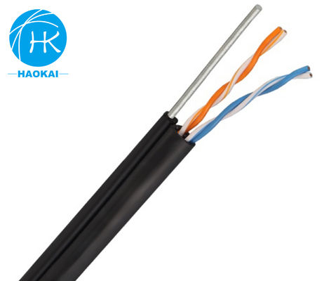 আউটডোর 2 পিয়ার ল্যান ক্যাবল UTP CAT5E মেসেঞ্জার 4pr 24awg সহ