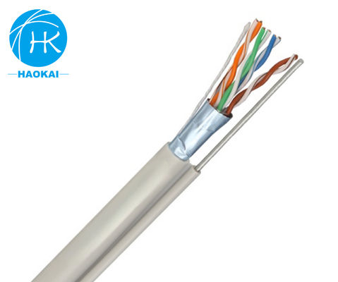 ইউটিপি CAT5E আউটডোর ল্যান ক্যাবল মেসেঞ্জার সহ সলিড এইচডিপিই আইসোলেশন