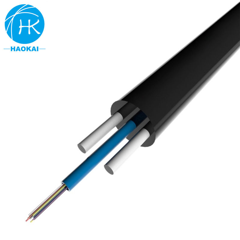 1 কোর FRP ফ্ল্যাট FTTH ড্রপ ক্যাবল 1 - 12 ফাইবার GYFXTY GYFXTBY স্ব-সমর্থন ক্যাবল