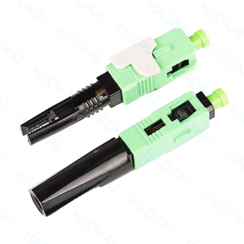 0.3db 60mm SC APC দ্রুত সংযোগকারী SM FTTH ফাইবার অপটিক দ্রুত সংযোগকারী