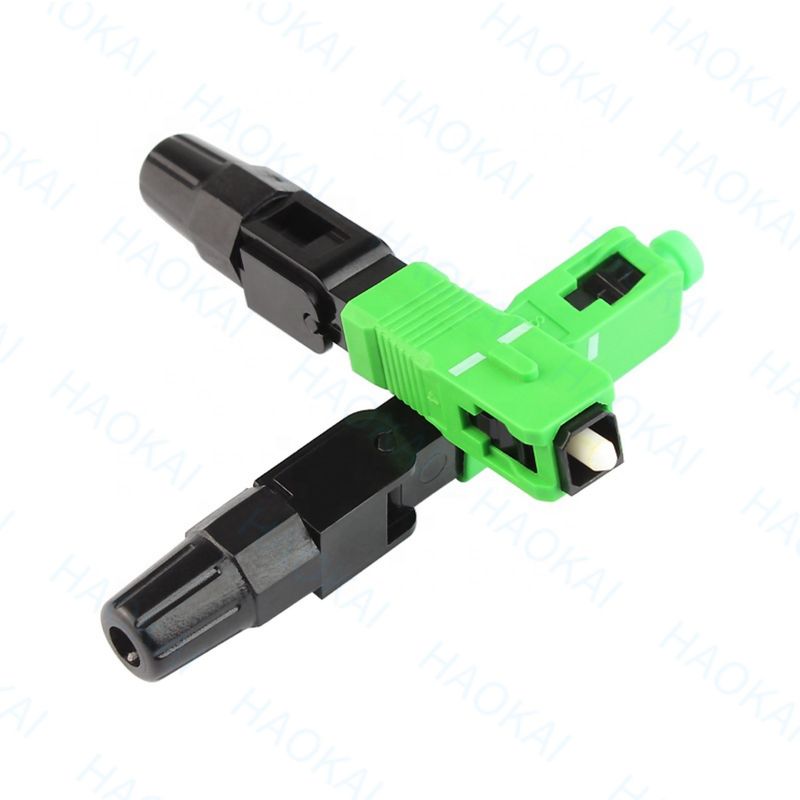 SC APC ফাইবার অপটিক দ্রুত সংযোগকারী 55mm দৈর্ঘ্য ফাইবার অপটিক দ্রুত সংযোগকারী