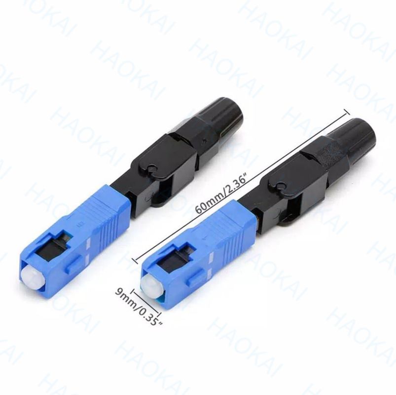FTTH ড্রপ ক্যাবল অপটিক্যাল ফাইবার দ্রুত সংযোগকারী ফাইবার এসসি ইউপিসি দ্রুত সংযোগকারী